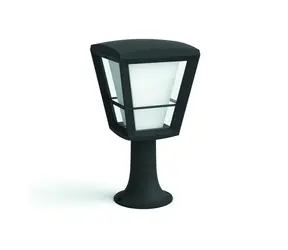 Philips Hue Econic LED 1x15W sloupek 32cm černá / venkovní sloupkové svítidlo / 1150lm / 2200-6500K / RGB / IP44