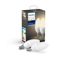 Philips Hue BT LED žárovka E14 5.5W teplá bílá 2 ks / chytrá LED žárovka / 470 lm / 2700 K / stmívatelná