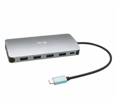 i-tec USB-C Metal Nano 3x D +PD 100W / dokovací stanice / 1x HDMI / 2x DP / 1xUSB-C & 2x USB3.0 & 2x USB 2.0 / LAN