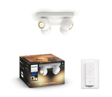 Philips Hue Buckram BT LED 4x5W bílá / LED bodové svítidlo GU10 / 3x350lm / 2200-6500 K / IP20 / stmívatelné