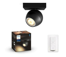 Philips Hue Buckram BT LED 1x5W černá / LED bodové svítidlo GU10 / 1x350lm / 2200-6500 K / IP20 / stmívatelné