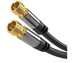 PremiumCord Satelitní antenní HQ kabel F male - F male (135 dB) 4x stíněný 3m