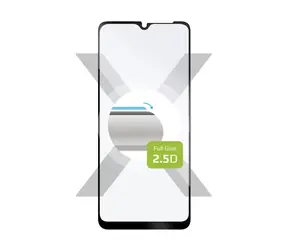 FIXED Full-Cover Ochranné tvrzené sklo pro Samsung Galaxy A12 černá / lepení přes celý displej 