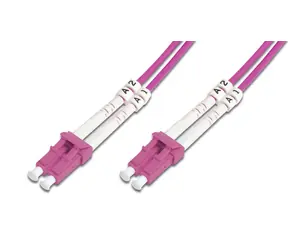 DIGITUS Fiber Optic Patch Cord LC na LC Multimode OM4 - 50 125 µ Duplex 5m
