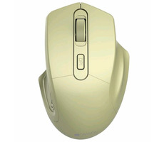 CANYON CNE-CMSW15GO zlatá /  Bezdrátová optická myš / 1600 DPI / 4 tlačítka / USB 2.4 Ghz / 2x AAA
