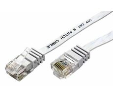 Goobay Ethernet Patch plochý kabel UTP Cat6 20m bílá