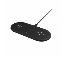 Xtorm Wireless Dual Charging Pad Twin černá / bezdrátová Qi nabíječka / 15W / USB-C QC 3.0 (F)