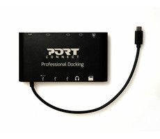 PORT CONNECT Dokovací stanice 8v1 / LAN / HDMI / mini Display Port / VGA / USB-C 60W / 3x USB-A,