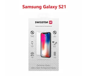 SWISSTEN Ochranné temperované sklo 2.5D pro SAMSUNG G991 GALAXY S21