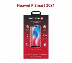 SWISSTEN FULL GLUE COLOR FRAME CASE FRIENDLY sklo pro HUAWEI P SMART 2021 černá