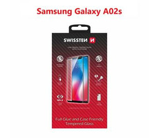 SWISSTEN FULL GLUE COLOR FRAME CASE FRIENDLY sklo pro SAMSUNG GALAXY A02s černá