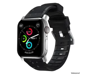 Nomad Rugged Strap řemínek pro Apple Watch 44 & 42 mm stříbrná