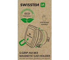 SWISSTEN S-GRIP AV-M3 (ECO BALENÍ) / Magnetický držák do auta