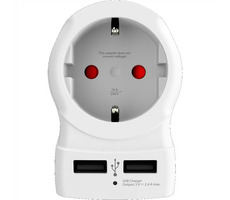 SKROSS PA28USB cestovní adaptér UK USB pro použití ve Velké Británii vč. 2x USB 2400mA