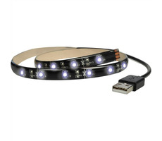 Solight WM501 LED pásek pro TV / 100cm / USB / vypínač / studená bílá