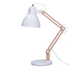 Solight WO57-W stolní lampa Falun bílá / E27 
