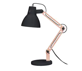 Solight WO57-B stolní lampa Falun černá / E27 