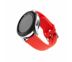 FIXED Silicone Strap Silikonový řemínek s šířkou 20mm pro smartwatch červená