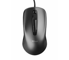 Trust Carve Wired Mouse černá / Kancelářská myš / Optická / 1200DPI / 3 tlačítka / USB 