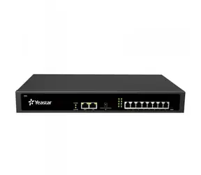 Yeastar IP ústředna S50 černá / 50 uživatelů / 25 hovorů / až 8 portů pro FXS & GSM & FXO & BRI