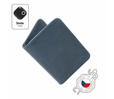 FIXED Smile Wallet XL Kožená peněženka se smart trackerem FIXED Smile PRO modrá