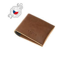 FIXED Wallet Kožená peněženka z pravé hovězí kůže (FIXW-SMMW2-BRW) hnědá