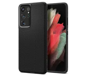 Spigen Liquid Air ochranný kryt pro Samsung Galaxy S21 Ultra černá