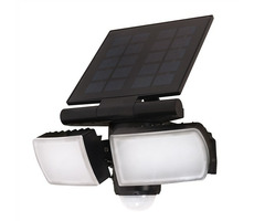 Solight WO772 LED solární osvětlení se senzorem 8W černá / 600lm / Li-on