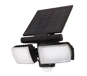 Solight WO772 LED solární osvětlení se senzorem 8W černá / 600lm / Li-on