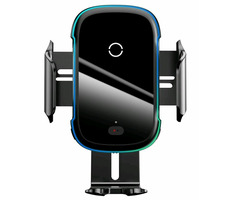 Baseus WXHW03-01 černá / Držák do auta s nabíjením Qi