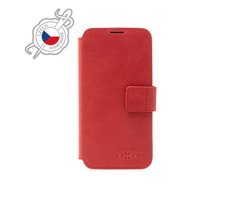 FIXED ProFit Kožené pouzdro typu kniha pro Apple iPhone 7 & 8 & SE (2020) červená