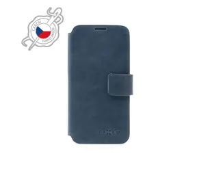 FIXED ProFit Kožené pouzdro typu kniha pro Apple iPhone 7 & 8 & SE (2020) modrá