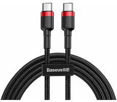 Baseus CATKLF-G91 Cafule Series černá / kabel USB-C / PD2.0 60W / Flash / 1m