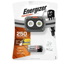 Energizer Hard Case Pro LED 250lm / čelová svítilna / Dosvit: až 60 metrů / 3xAAA 