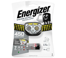 Energizer Headlight Vision Ultra 450lm / čelová svítilna / Dosvit: až 85 metrů / 3xAAA 