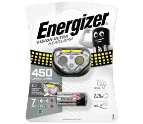 Energizer Headlight Vision Ultra 450lm / čelová svítilna / Dosvit: až 85 metrů / 3xAAA 