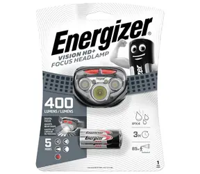 Energizer Headlight Vision HD+ Focus 400lm / čelová svítilna / Dosvit: až 85 metrů / 3xAAA 