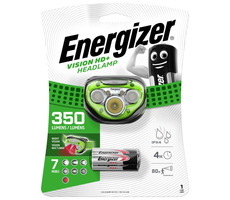 Energizer Headlight Vision HD+ 350lm / čelová svítilna / Dosvit: až 80 metrů / 3xAAA 