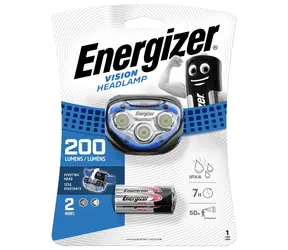 Energizer Headlight Vision 200lm / čelová svítilna / Dosvit: až 50 metrů / 3xAAA 