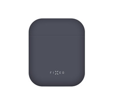 FIXED Silky Ultratenké silikonové pouzdro pro Apple Airpods modrá