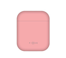 FIXED Silky Ultratenké silikonové pouzdro pro Apple Airpods růžová