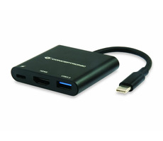 Conceptronic DONN01B USB-C dokovací adaptér / 1x USB-A 3.0 / 1x HDMI (4K@30Hz) / 1x USB-C PD 60W