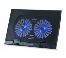 Conceptronic THANA02B chladicí podložka pod notebook / pro 17" notebook / 2x 12.5 cm větrák / USB napájení