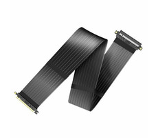AKASA Riser Black XL černá / Premium PCIe 3.0 x 16 Riser Kabel 100 cm 