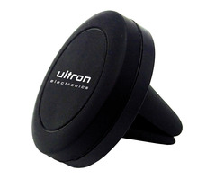 Ultron magnetic car černá / magnetický držák na ventilační mřížku pro telefony do 250 g