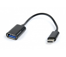 Gembird OTG adaptér USB-C (M) - USB-A (F) černá / 0.2 m