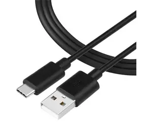 Tactical Smooth Thread Cable USB-A - USB-C 0.3m černá