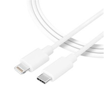 Tactical Smooth Thread Cable USB-C - Lightning 0.3m bílá