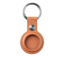 Tactical Airtag Beam Leather pouzdro pro Apple Airtag hnědá