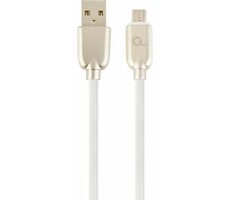 Gembird CC-USB2R-AMMBM-2M-W Micro USB kabel 2 m bílá / USB-A (M) - Micro USB (M)